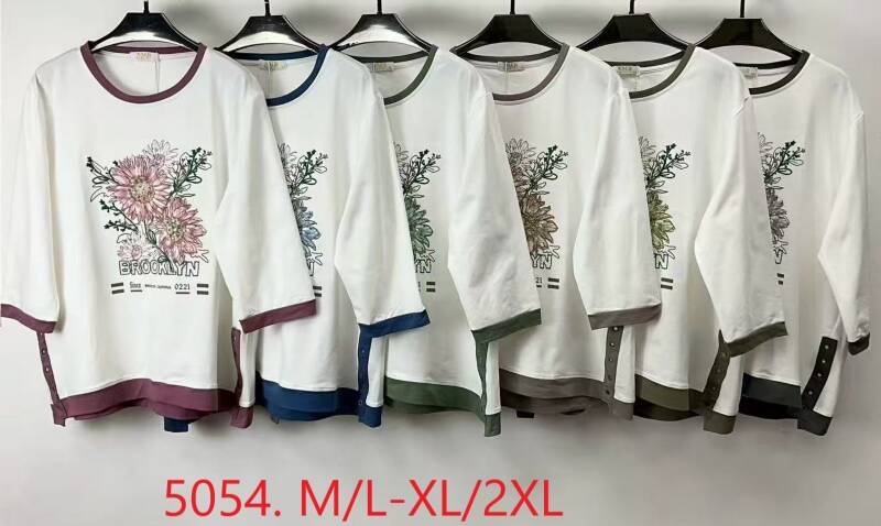 Bluzki damskie Roz M/L-XL-2XL, Mix Kolor Paczka 12 szt